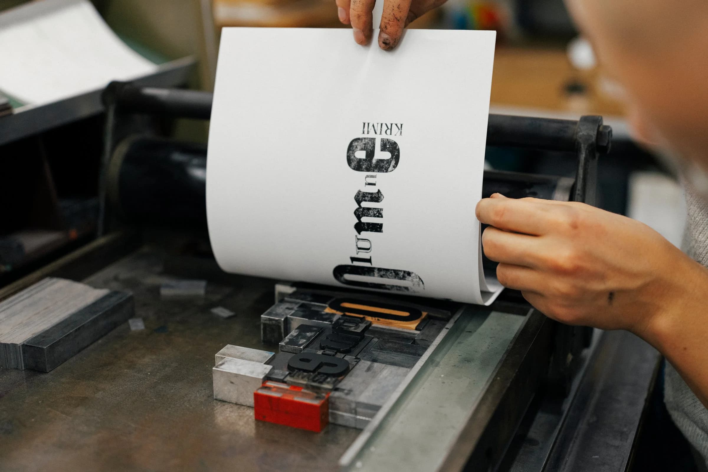 Emil Vorbrugg - Experimental typography layout requiring physical rotation